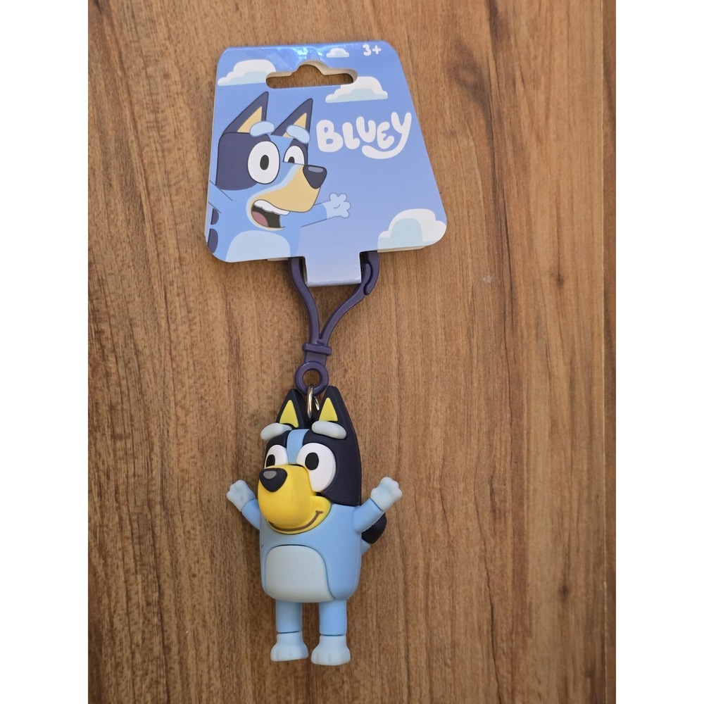 Bluey Character Figural Bag Clip Keychain Backpack Clip 3D Molded New